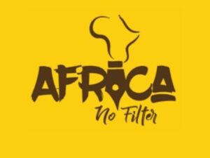 Africa No Filter logo includes a pen illustration