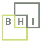 Build Health International's logo features two intersecting squares